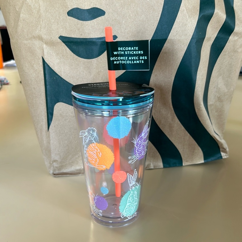 Easter 2024 Starbucks cup, diy sticker pack, 16 oz